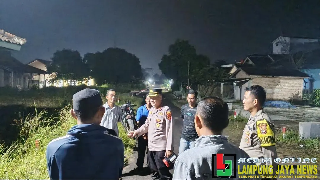 Kapolsek Tulang Bawang Tengah Pimpin Patroli untuk Keamanan Masyarakat