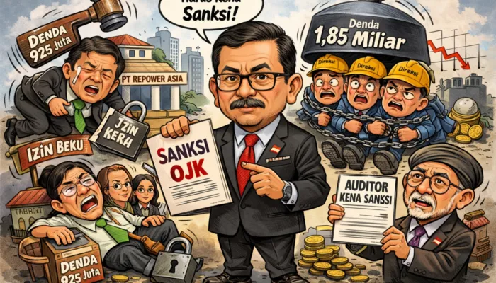 OJK Kenakan Sanksi Berat kepada Dua Perusahaan atas Pelanggaran Pasar Modal