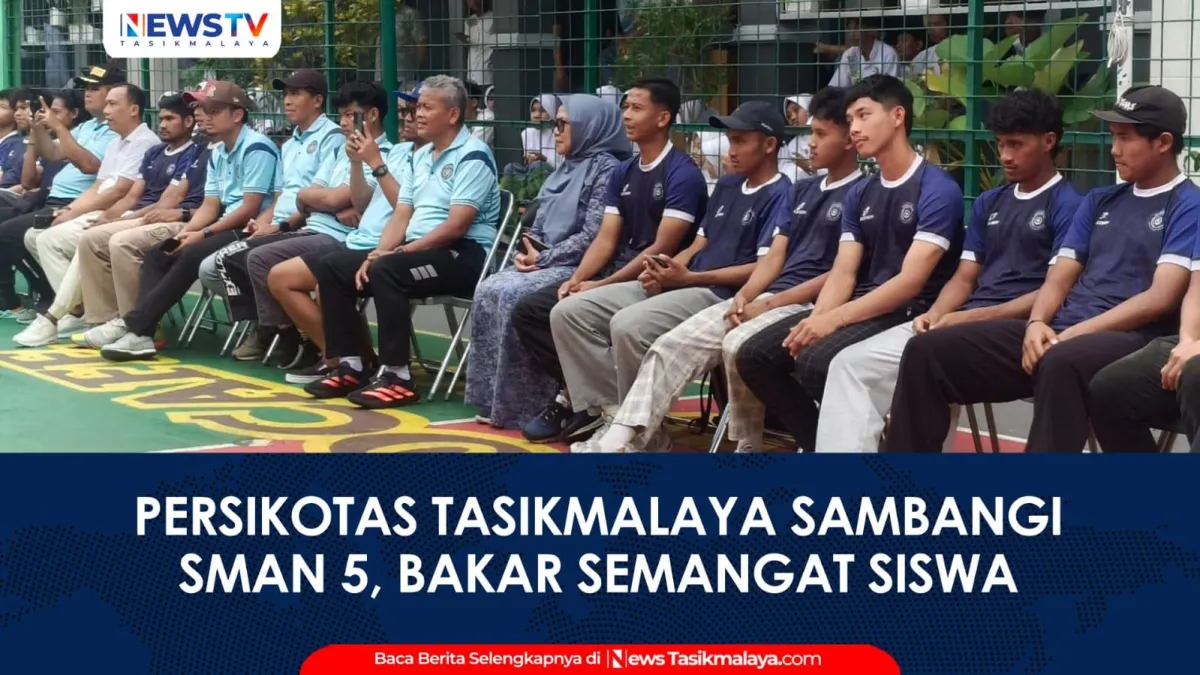 Persikotas Tasikmalaya Beri Motivasi Siswa SMA 5 Lewat Pertandingan Persahabatan
