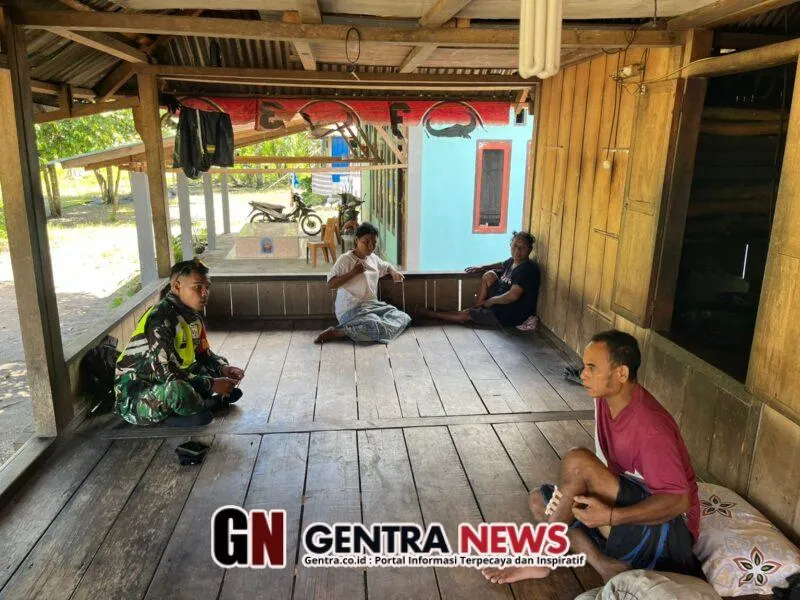 Babinsa Tingkatkan Keamanan dan Kemanunggalan di Desa Woloau