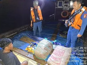 KP Anis Macan-4002 Amankan Pengangkutan Komoditas Pertanian Tanpa Dokumen Karantina di Jambi