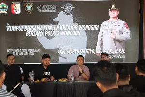 Polres Wonogiri Ajak Konten Kreator Promosikan Citra Positif Daerah