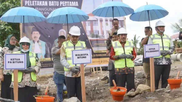 Peletakan Batu Pertama Pembangunan Gedung Pengadilan Agama Bitung