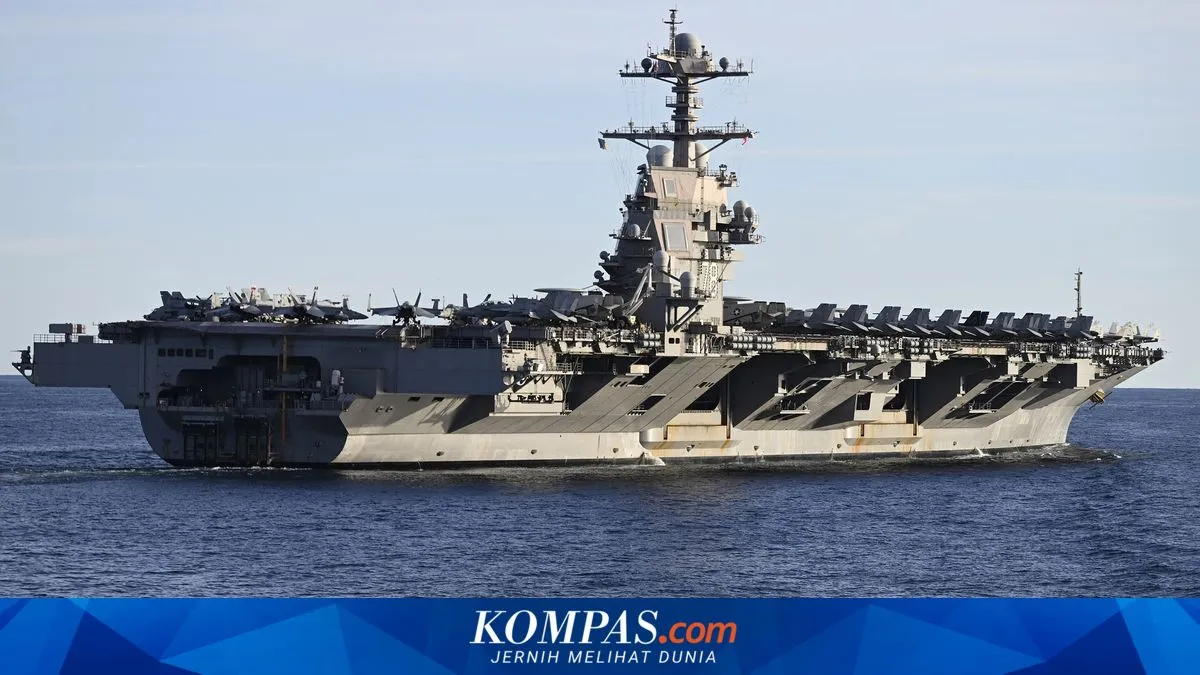 USS Gerald R Ford Menuju Timur Tengah, Perkuat Kekuatan Militer AS