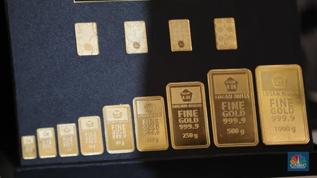 Harga Emas Antam Turun Menjelang Lebaran