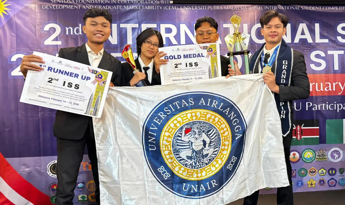 Tim AgriTerrace UNAIR Raih Medali Emas di Kompetisi Internasional