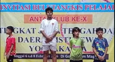 Raka Abimanyu Juara 1 Bulu Tangkis Pelajar Jateng-DIY