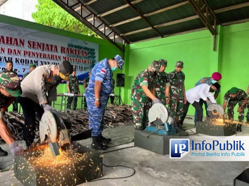 Pemusanahan Ratusan Senjata Sisa Perang di Maluku Utara untuk Keamanan Masyarakat