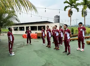 Polsek Tugumulyo Laksanakan Olahraga Bersama untuk Tingkatkan Kebugaran Personel
