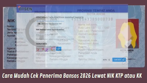 Cek Status Penerima Bansos 2026 Secara Online Menggunakan NIK