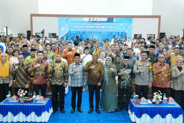 Menteri Hukum RI Pimpin Rapat Koordinasi Produk Hukum Daerah di Sulteng