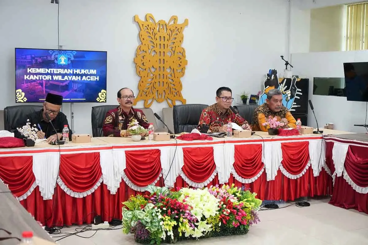 Kemenkum Aceh Perkuat Peradilan Adat Melalui Posbankumdes