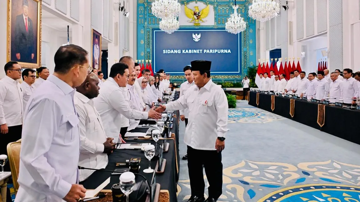 Presiden Prabowo Pimpin Sidang Kabinet, Fokus Penanganan Bencana
