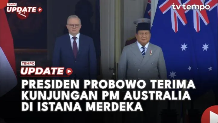 Presiden Prabowo Sambut PM Australia Anthony Albanese di Istana Merdeka