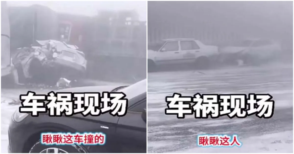 Kecelakaan Beruntun Ratusan Kendaraan Akibat Salju di Jalan Tol Changchun