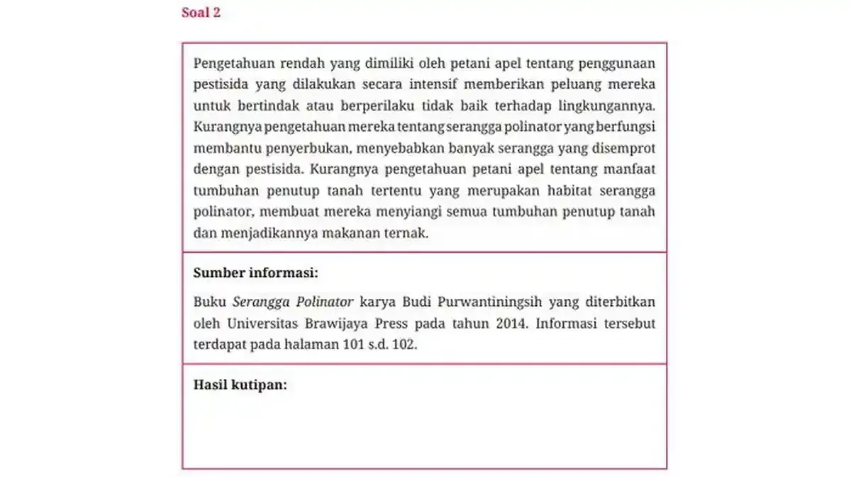 Kunci Jawaban Bahasa Indonesia Kelas 10: Kutipan Tidak Langsung