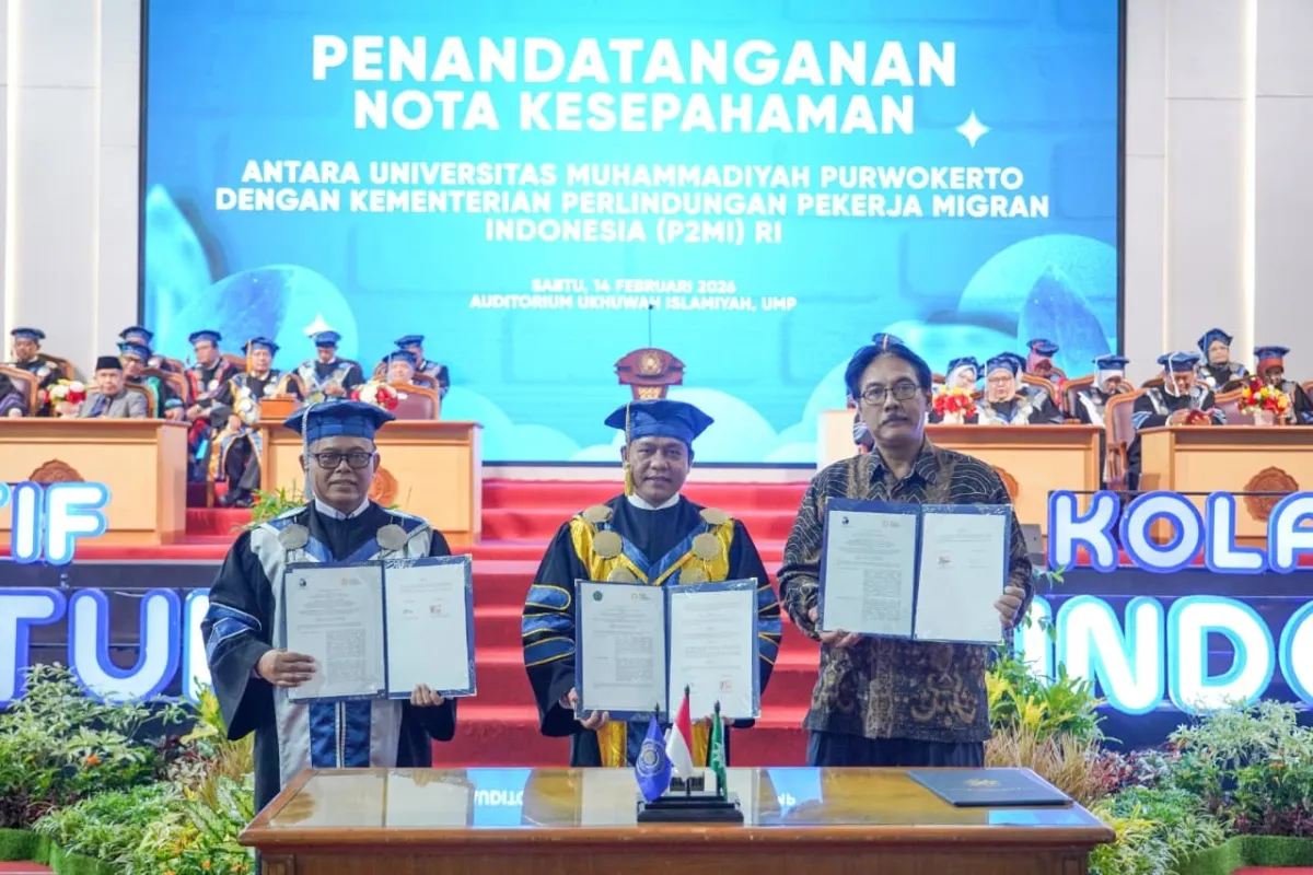 UMP dan Kementerian P2MI Tanda Tangani MoU untuk Perlindungan Pekerja Migran