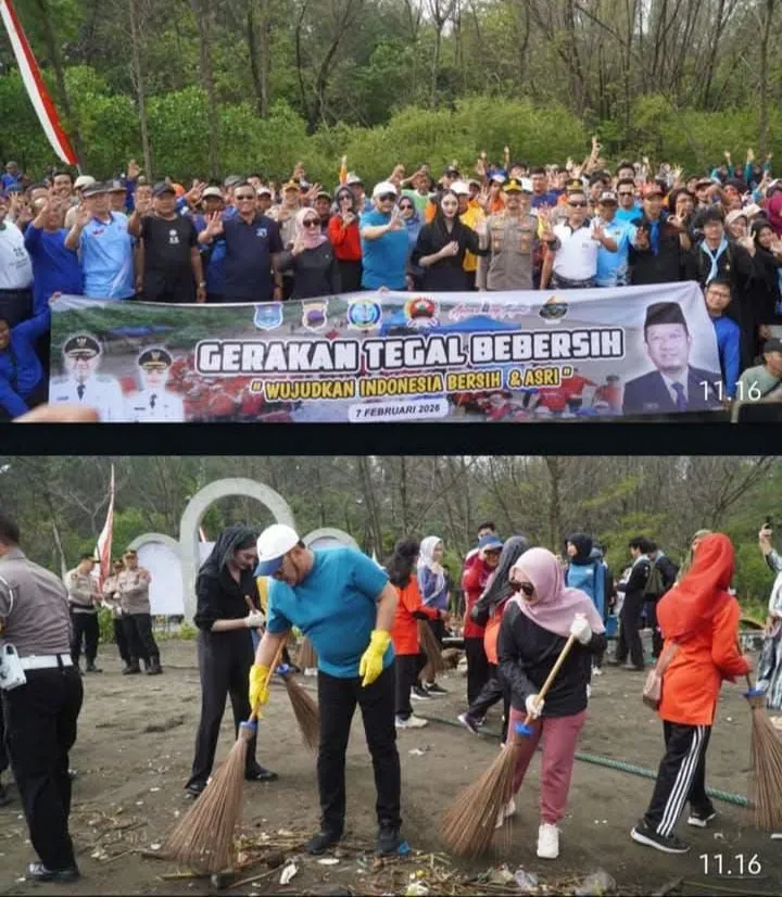 Warga Tegal Gelar Gerakan Bersih untuk Destinasi Wisata yang Menarik