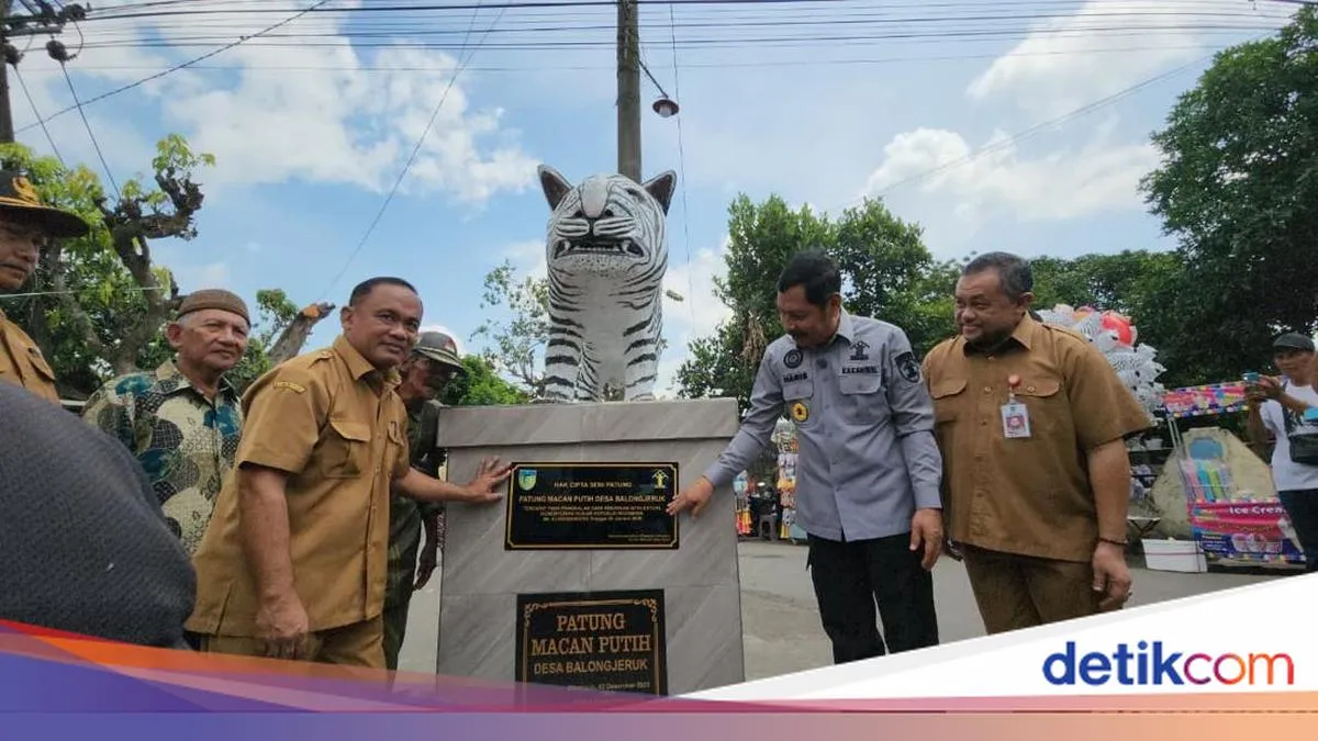 Patung Macan Putih di Kediri Resmi Mendapatkan Hak Paten