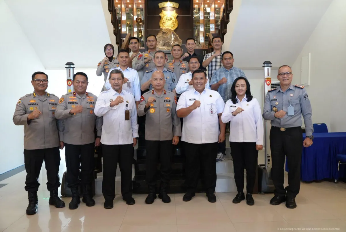 Audiensi Sinergi Hukum dan HAM Antara Kemenko dan Polda Banten