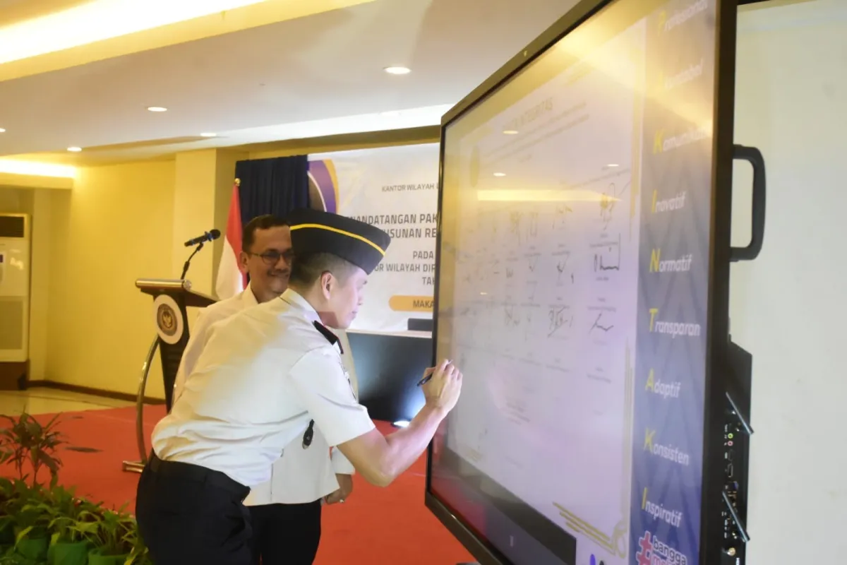 Kepala Rutan Selayar Tandatangani Pakta Integritas untuk Birokrasi Bersih