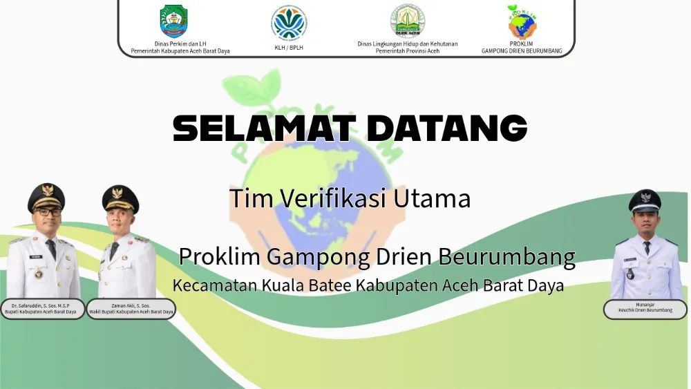 Verifikasi Lapangan Proklim Utama di Gampong Drien Beureumbang
