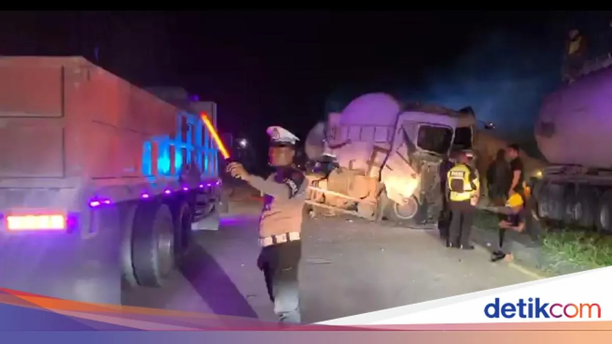 Kecelakaan Truk Trailer di Barru, Sopir Alami Luka Ringan