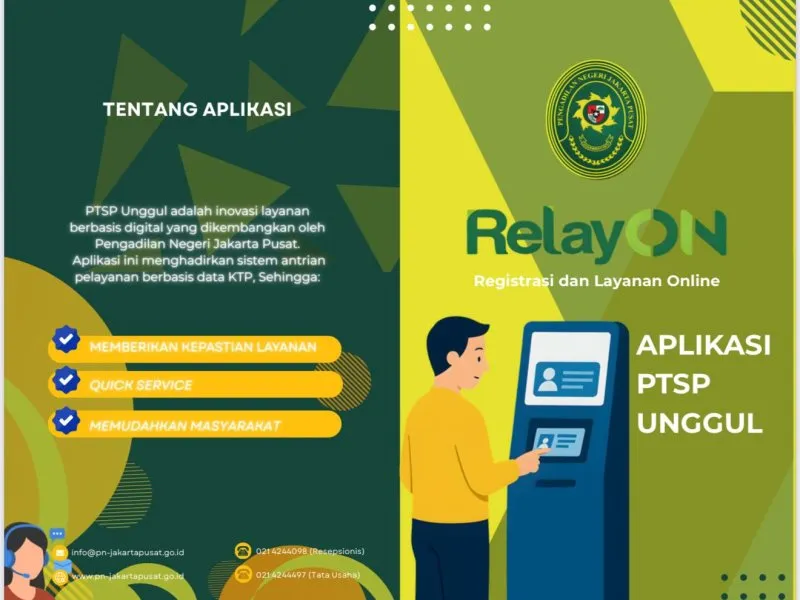 PN Jakpus Luncurkan Aplikasi PTSP Unggul Berbasis e-KTP di Kampung Hukum