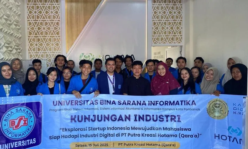 Kunjungan Mahasiswa UBSI Pontianak ke Startup Digital PT Kreasi Putra Hotama