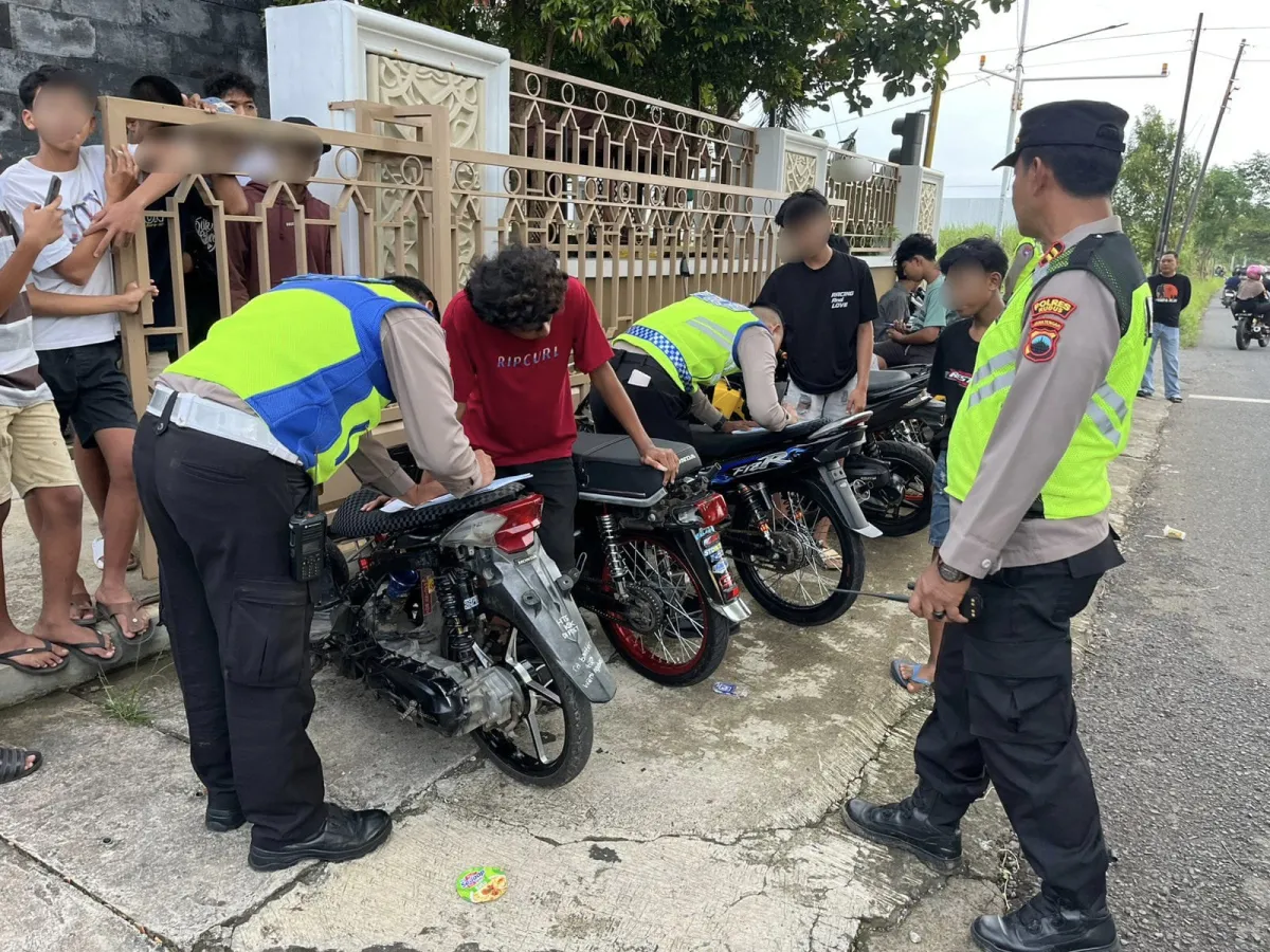 Polsek Bae Amankan 14 Motor dalam Pembubaran Balap Liar
