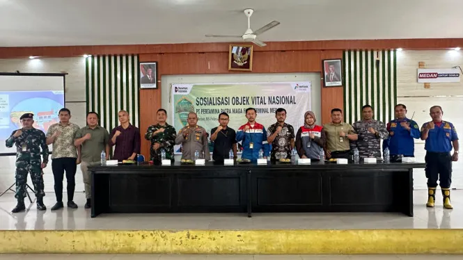 Pertamina Sumbagut Gelar Sosialisasi Pengamanan Obvitnas dan Jalur Pipa di Medan