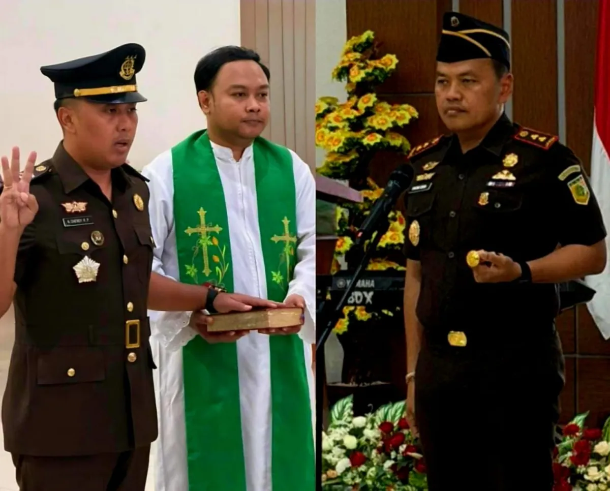Nobertus Dhendy Resmi Jabat Kepala Seksi Intelijen Kejaksaan Negeri Mimika
