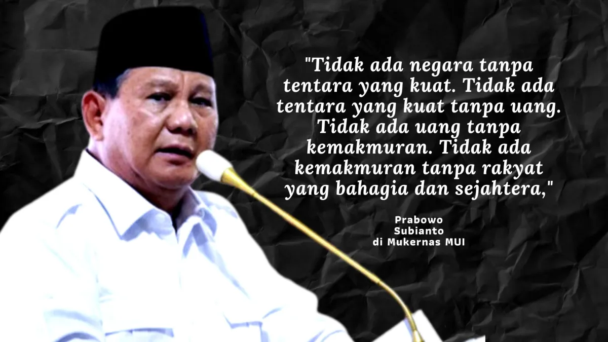 Prabowo: Kesejahteraan Rakyat Kunci Kemakmuran Negara
