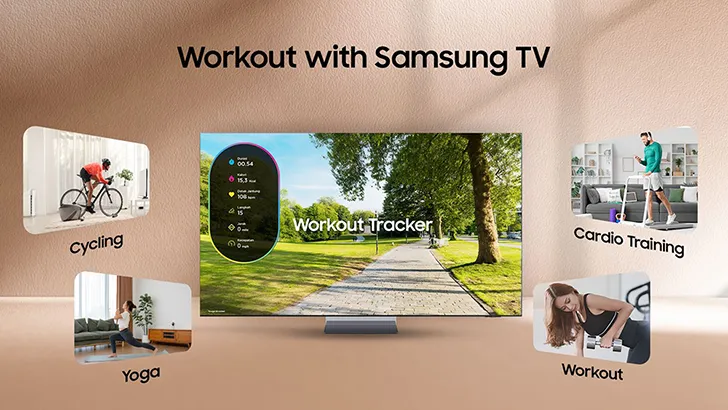 Ruang Keluarga Jadi Studio Kebugaran dengan TV dan Audio Samsung