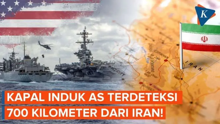 Kapal Induk AS Terlihat di Laut Arab, Dekat Iran