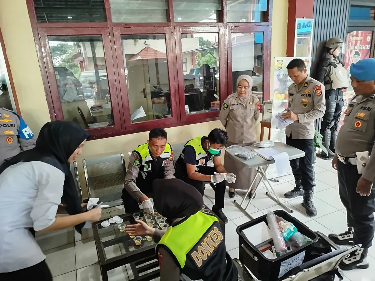 Polda Bengkulu Laksanakan Pemeriksaan Deteksi Dini Narkoba untuk Personel Polri dan PNS