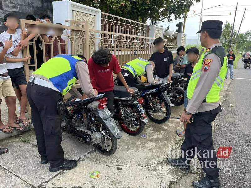 Polisi Amankan 14 Motor Terkait Aksi Balap Liar di Kudus