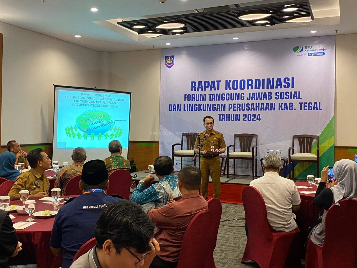 Rapat Koordinasi TJSLP Kabupaten Tegal Tingkatkan Sinergi Pembangunan Sosial