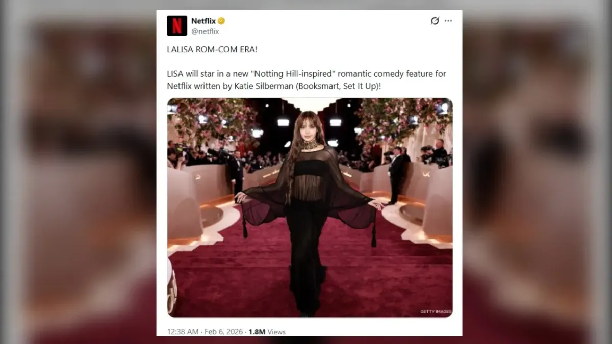 Lisa Blackpink Bintangi Film Komedi Romantis Netflix Pertama