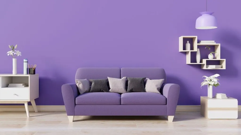 Inspirasi Desain Ruang Tamu Ungu Minimalis yang Elegan