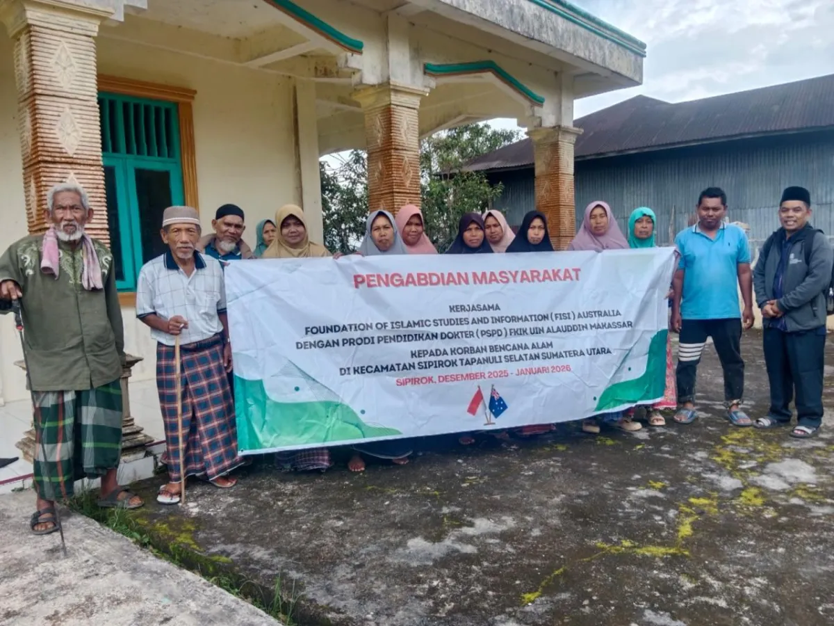 UIN Alauddin dan FISI Australia Berikan Bantuan untuk Korban Bencana Sipirok