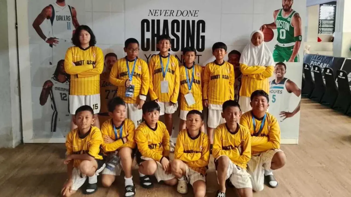 Tim Basket Porsiba Jr Juara Galaxy Stars Rising Cup 2025 Berkat Pembinaan PTBA