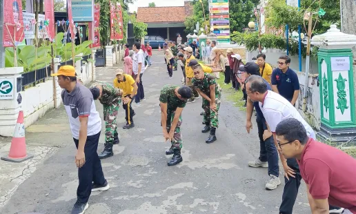 Polsek Imogiri Gelar Olahraga Bersama untuk Tingkatkan Sinergitas