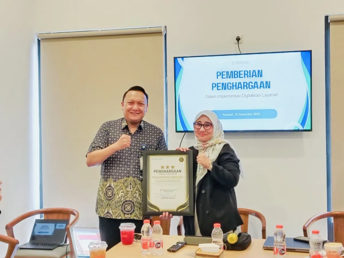 RSU Hermina Kendari Terima Penghargaan dari BPJS Kesehatan atas Transformasi Digital