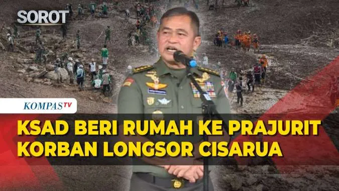 TNI AD Berikan Rumah dan Uang Tunai untuk Keluarga Prajurit Korban Longsor