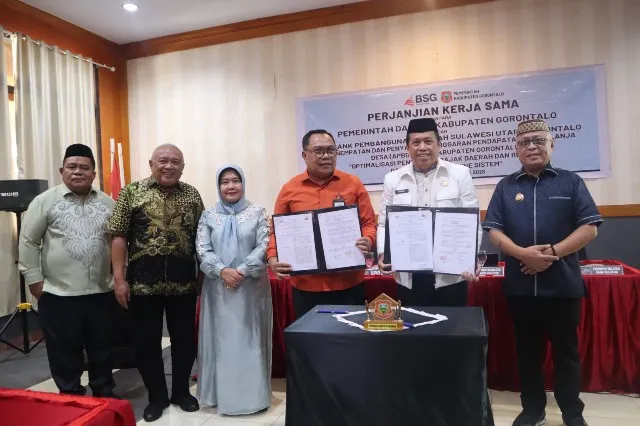 Pemkab Gorontalo dan Bank SulutGo Kerja Sama Digitalisasi Keuangan Desa