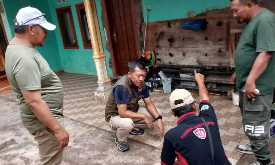 Pergerakan Tanah di Cowek, BPBD Pasuruan Lakukan Pemantauan dan Penanganan