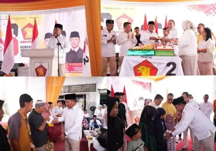HUT ke-18 Partai Gerindra: Kompak Bergerak untuk Masyarakat