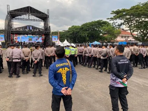 Aparat Keamanan Siapkan 255 Personel untuk Konser Musik di Bandar Lampung