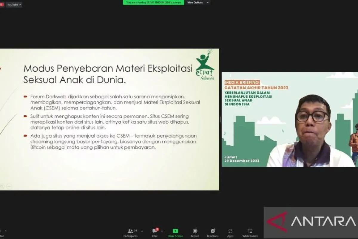 Forum Darkweb Sebagai Sarana Penyebaran Materi Eksploitasi Seksual Anak Daring